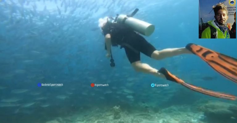 Kashmir athlete goes for Scuba Diving in Malaysia