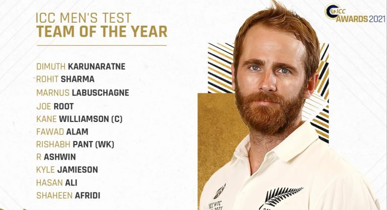 Kane Williamson named captain of ICC Test Team of the Year
