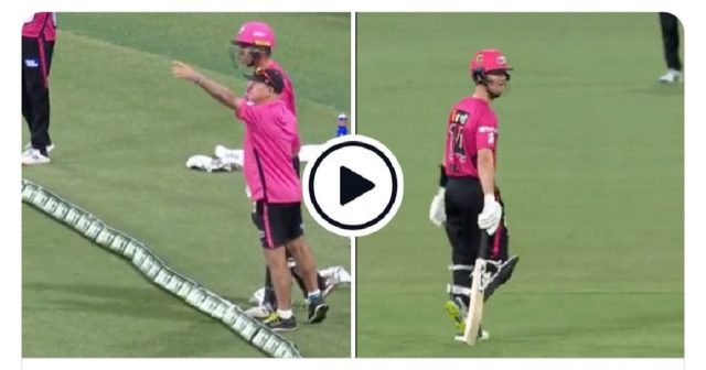BBL: Sydney Sixers retire injured batsman in never seen before 'controversial' final over drama. Pic/Screengrab