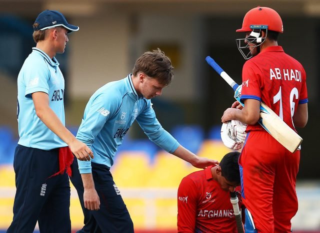 England beat Afghanistan to clinch place in ICC U19 men’s CWC final. Pic/ICC