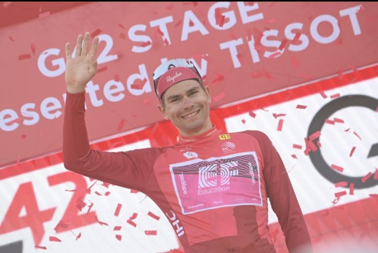 UAE Tour 2022: Stefan Bissegger wins Stage 3 of the UAE Tour, secures Red Jersey