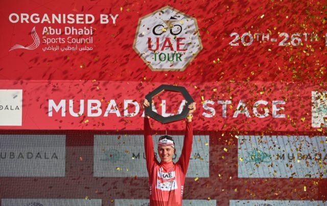 Tadej Pogacar wins UAE Tour 2022. Pic/UAE Tour 2022