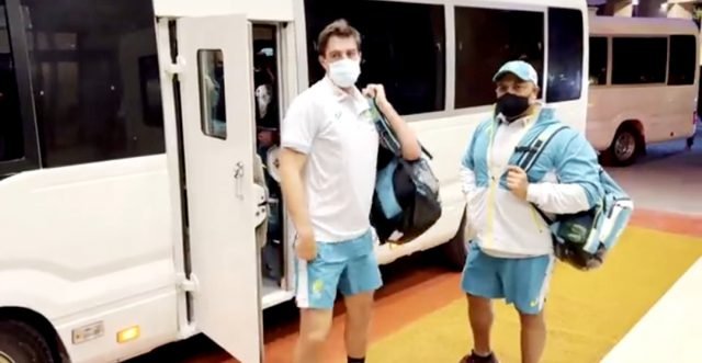 After touch down in Pakistan, Australia skipper Pat Cummins says, ' I feel Incredibly safe'. Pic/Screengrab