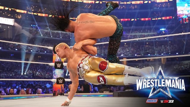 Cody Rhodes returns to def. Seth Rollins. Pic/WWE