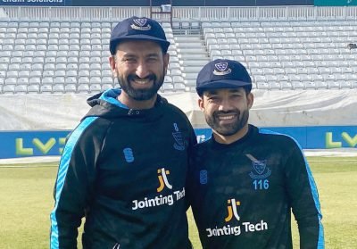 “Divided and United By British”: Indian and Pakistani fans celebrate Cheteshwar Pujara and Mohammad Rizwan’s Sussex Debut “Divided and United By British”: Indian and Pakistani fans celebrate Cheteshwar Pujara and Mohammad Rizwan’s Sussex Debut