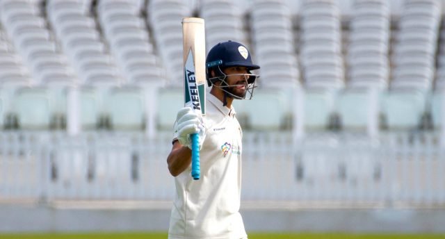 Shan Masood becomes first Pakistan opener to score County Championship double century. Pic/Derbyshire Twitter