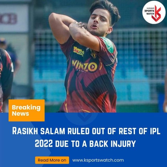 IPL 2022: Rana replaces Rasikh Salam in KKR as Kashmir pacer ruled out. Pic/Graphics KSW