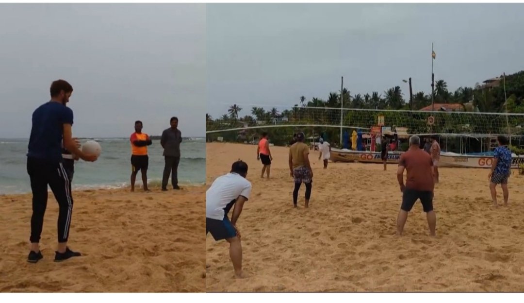 Watch: Babar Azam & Co enjoy Beach Volleyball ahead of 2nd Test Sri Lanka