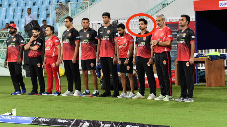 Mithun Manhas in Legends League Cricket Tournament with Gujarat Giants