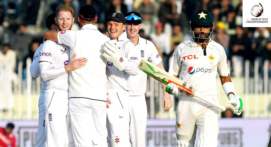 Pakistan need 263 runs on final day after England's daring declaration