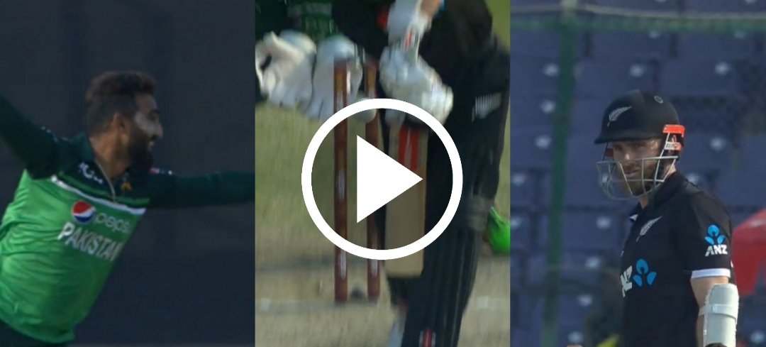 WATCH: Usama Mir dismisses Kane Williamson with a stunning delivery for debut ODI wicket