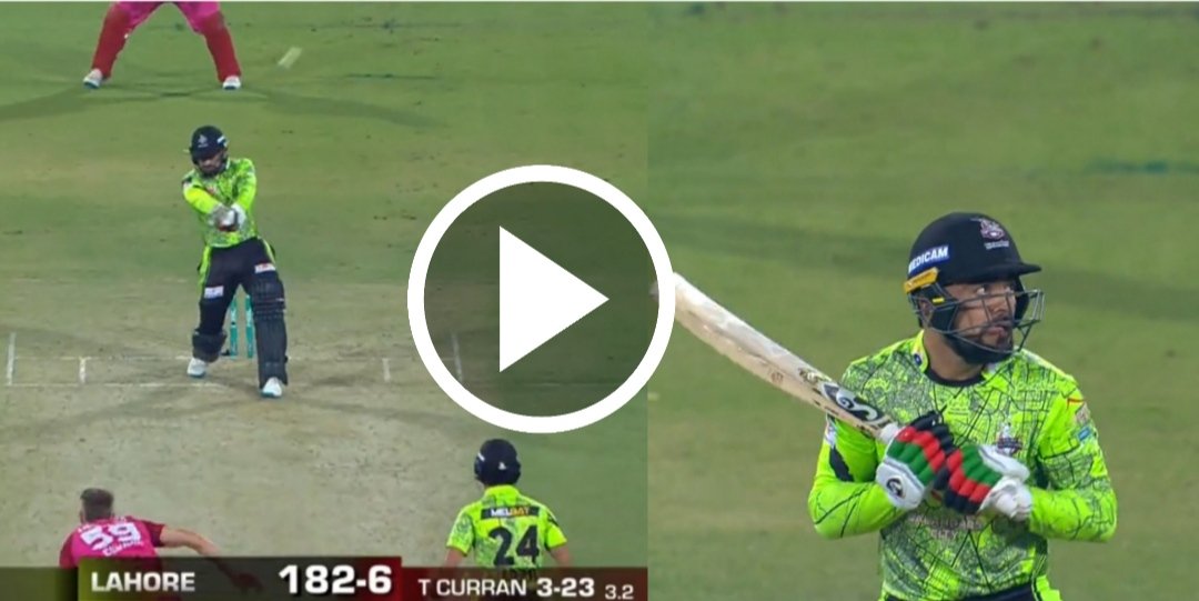 WATCH: Rashid Khan surprises all with Helicopter shot that flies to 99m Six
